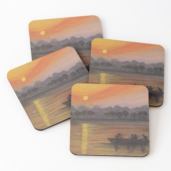 Item preview, Rowing at Sunset  designed and sold by Maritza624.