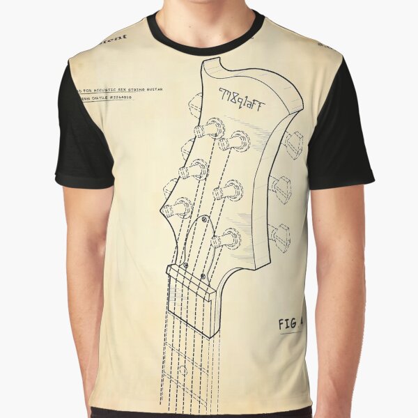Guitar Tuning Head for Six String Graphic T-Shirt