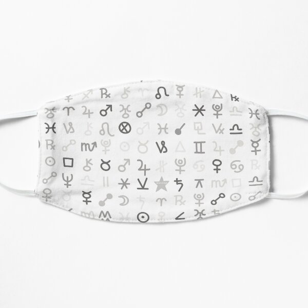 Astrology Symbols and Signs Blue Pattern Mask