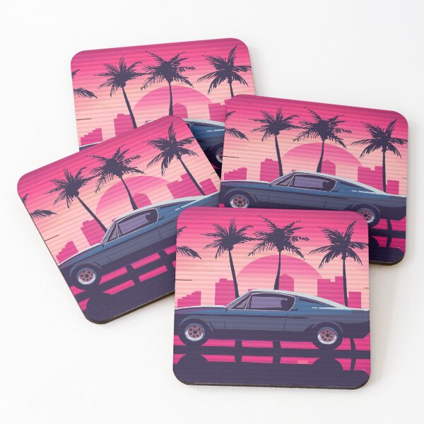 Item preview, Retro Muscle Car And Sunset designed and sold by Vector Scout Lab.