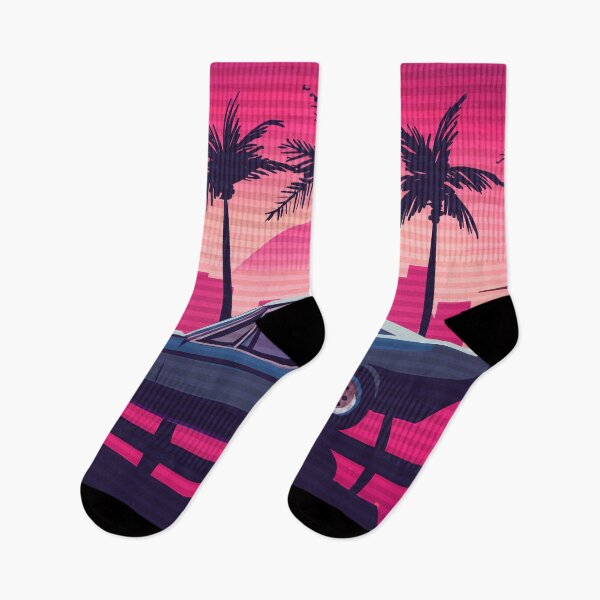 Item preview, Retro Muscle Car And Sunset designed and sold by Vector Scout Lab.