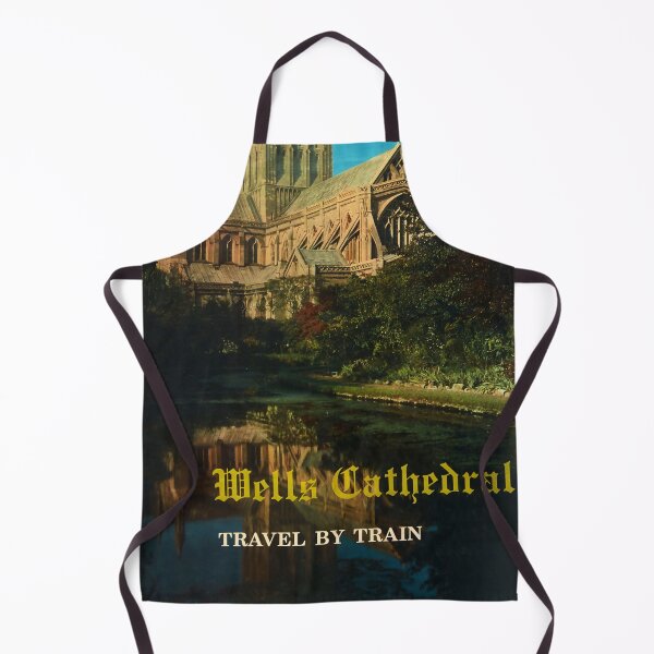 Item preview, Wells Cathedral vintage travel poster designed and sold by stickart-marek.