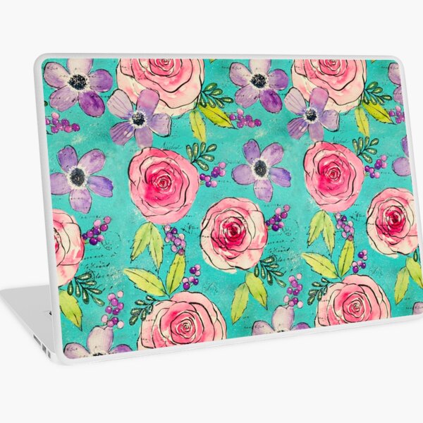 Brushwork Roses Laptop Skin