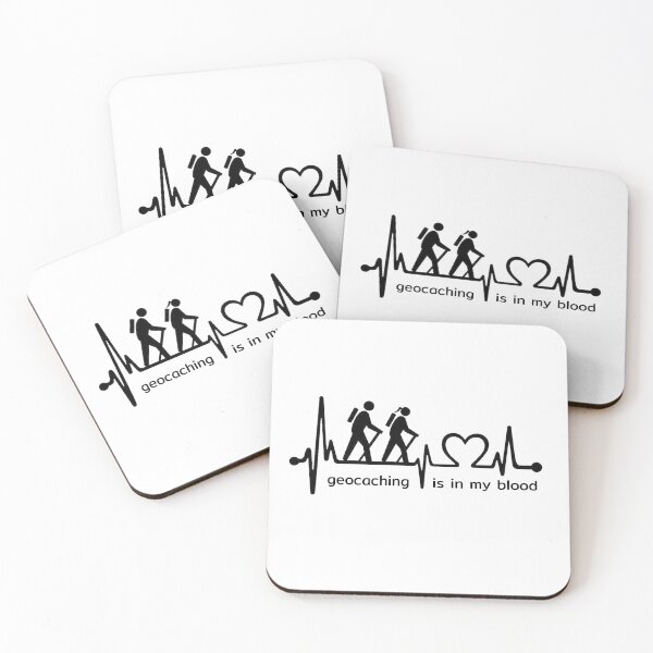 Item preview, Geocaching is in my blood heartbeat designed and sold by portrait4you.