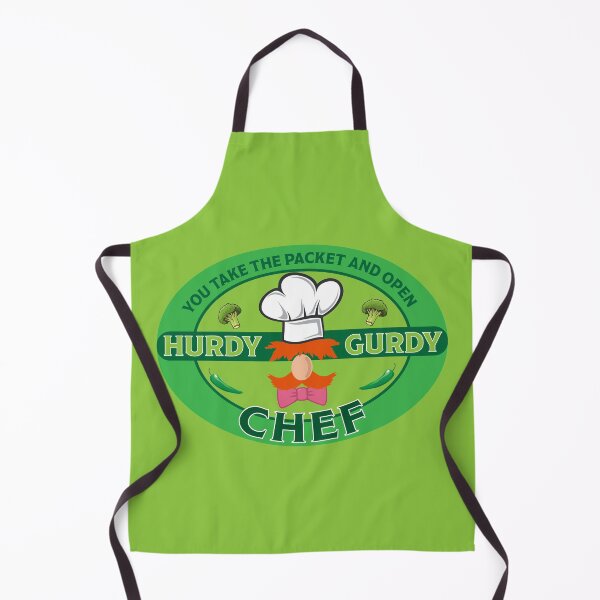 Hurdy Gurdy Bork Bork Bad Chef - Bad Cook Apron Gifts - Lazy Funny Cooks - Funny Swedish Chef Apron