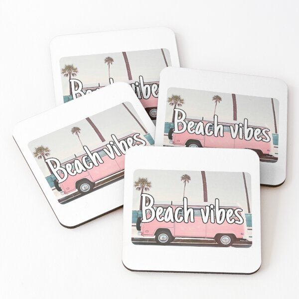 Item preview, Aesthetic pink van “beach vibes” designed and sold by Lexiliz.