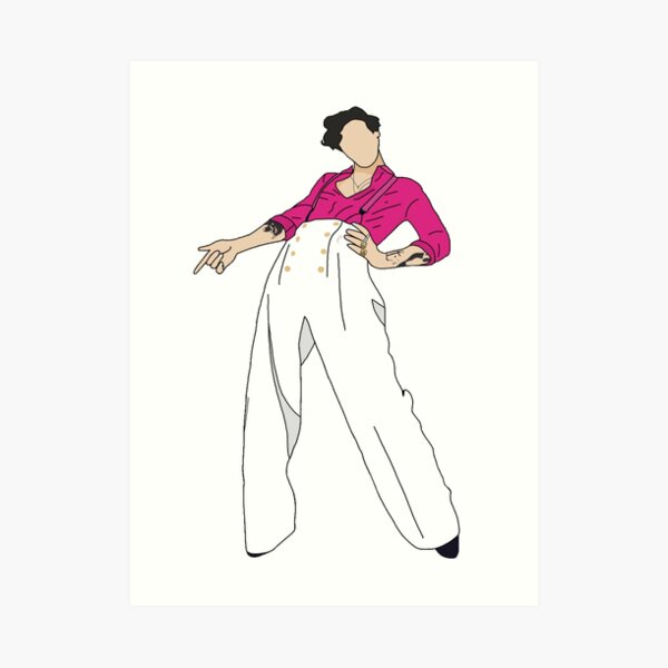 Lined Harry Fine Line Art Print