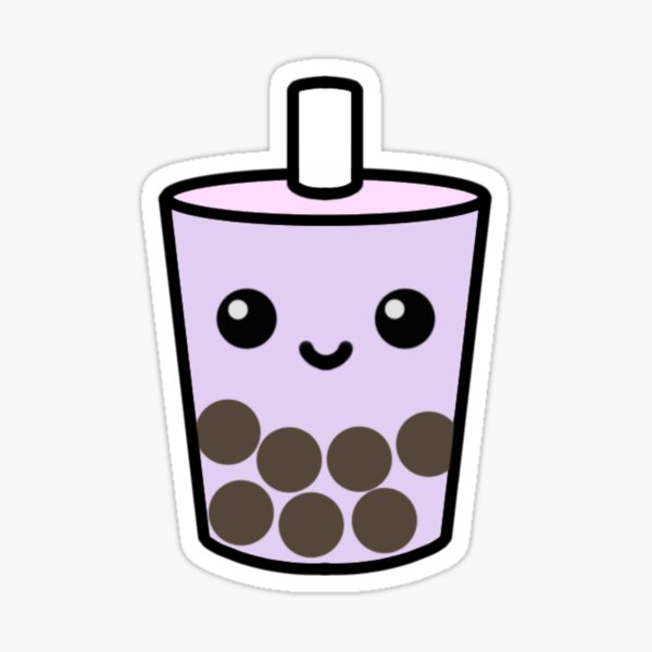 Vista previa del artículo con la obra «Té con leche de boba y taro», diseñado y vendido por milkteajin.