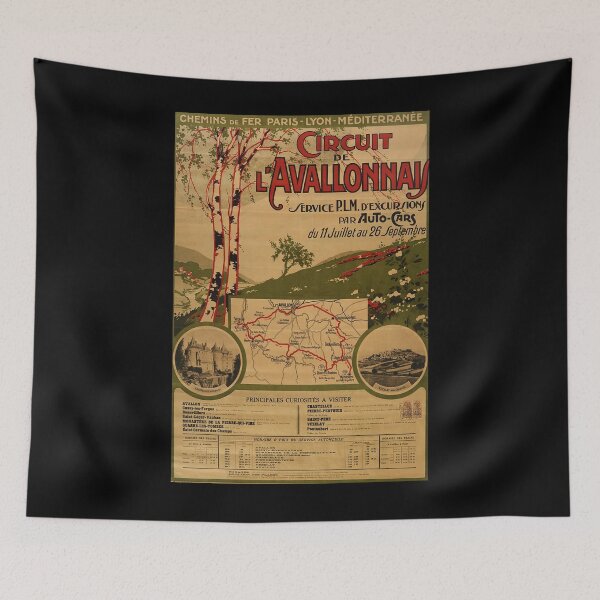 Item preview, PLM Avallonais vintage travel poster designed and sold by stickart-marek.