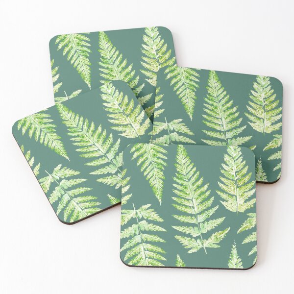 Item preview, Green fern leaf prints  designed and sold by Sarah Trett.