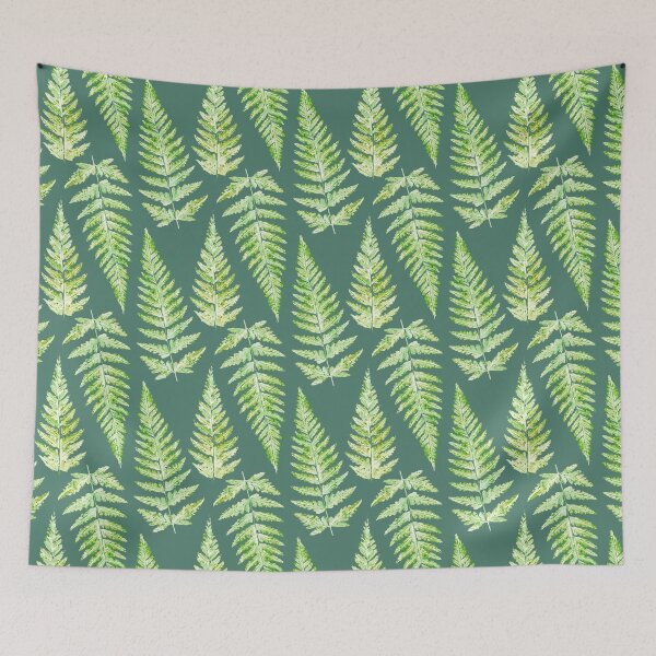 Item preview, Green fern leaf prints  designed and sold by Sarah Trett.