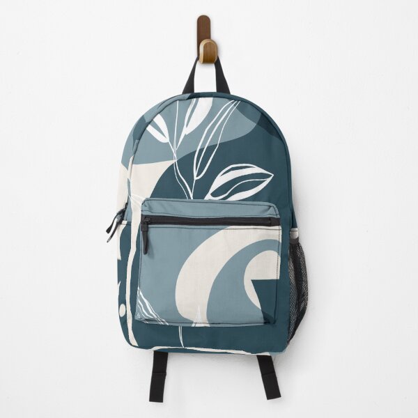 Item preview, Abstract - Leaves and Vases in Teal and Aqua 1 designed and sold by simplydesignart.