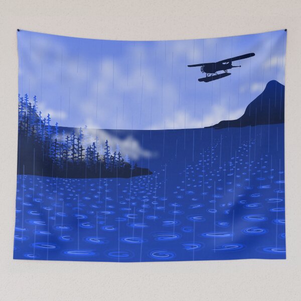 Item preview,  Rain in Ketchikan with a Floatplane designed and sold by Krystal  Thomas.