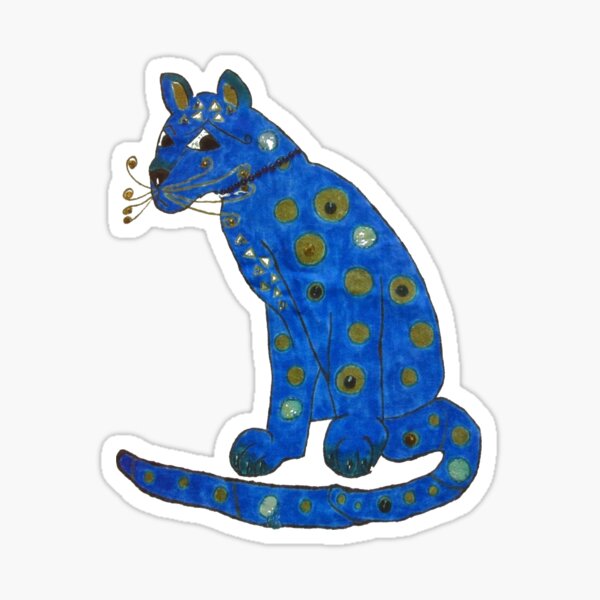 ABBA Cat Blue Sticker