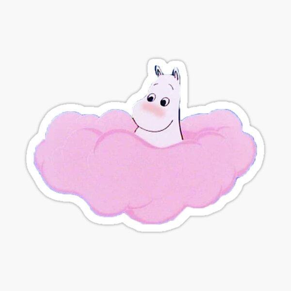 moomin on a cloud Sticker