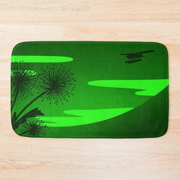 Item preview, Green Sky and Dandelions and Floatplane designed and sold by Krystal  Thomas.