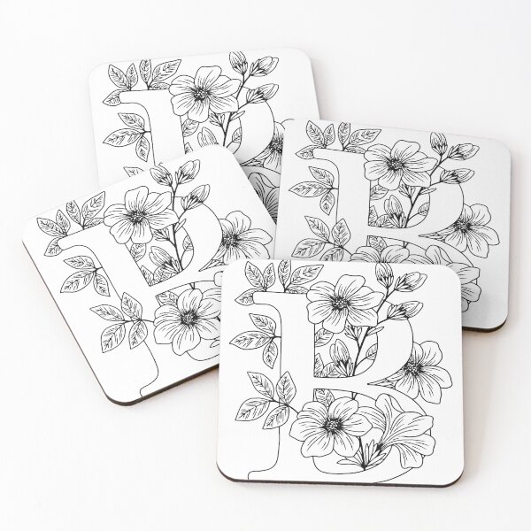 Item preview, Floral letter B designed and sold by Artsy Corner.