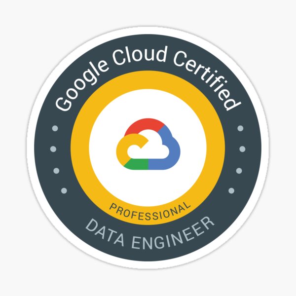 Item preview, Google Cloud Certified Professional Data Engineer designed and sold by productstickerlover.