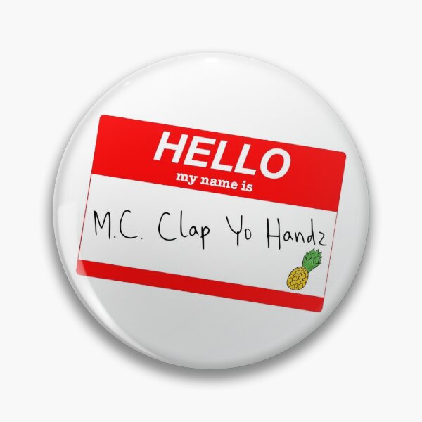 Item preview, Psych Gus Nickname Name Tag - MC Clap Yo Handz designed and sold by october-studios.