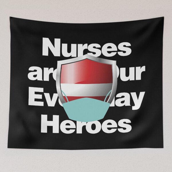 Item preview, Latvia Nurses are Everyday Heroes designed and sold by HelloFromAja.