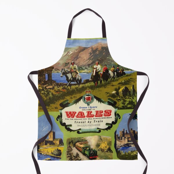 Item preview, Wales vintage travel poster designed and sold by stickart-marek.