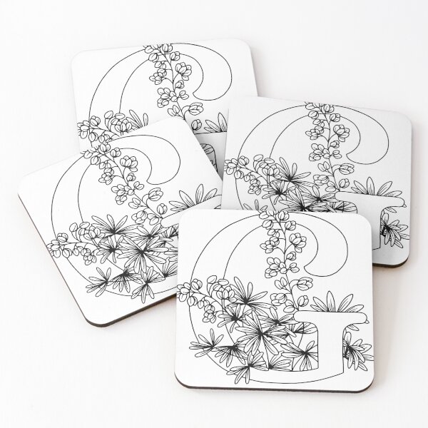 Item preview, Floral letter G designed and sold by Artsy Corner.