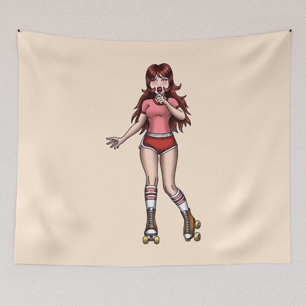Item preview, Redhead Rollergirl designed and sold by LipstickChick.