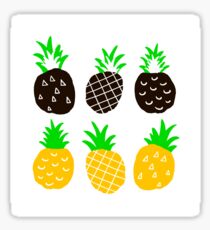 Black pineapple Sticker