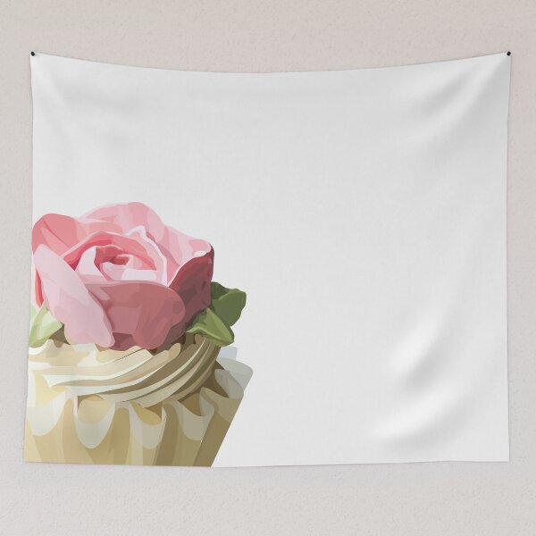Item preview, Rose Decorated Cupcake designed and sold by GraphicsLoading.