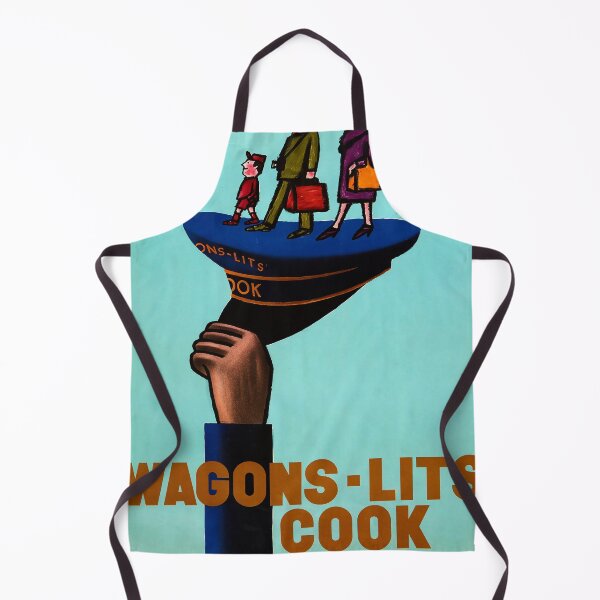 Item preview, Wagons Lits vintage travel poster designed and sold by stickart-marek.