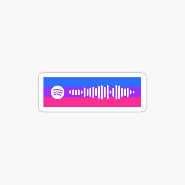 Sweater Weather Spotify Code Bisexual Sticker For Sale By Lemonshark707 Redbubble