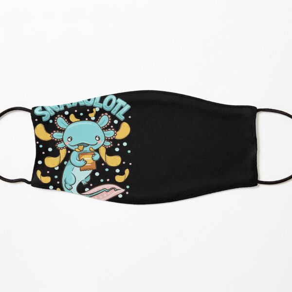 Cute & Funny Snaxolotl Adorable Snacking Axolotl Kids Mask