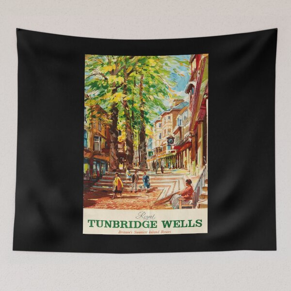Item preview, Royal Tunbridge Wells vintage travel poster designed and sold by stickart-marek.
