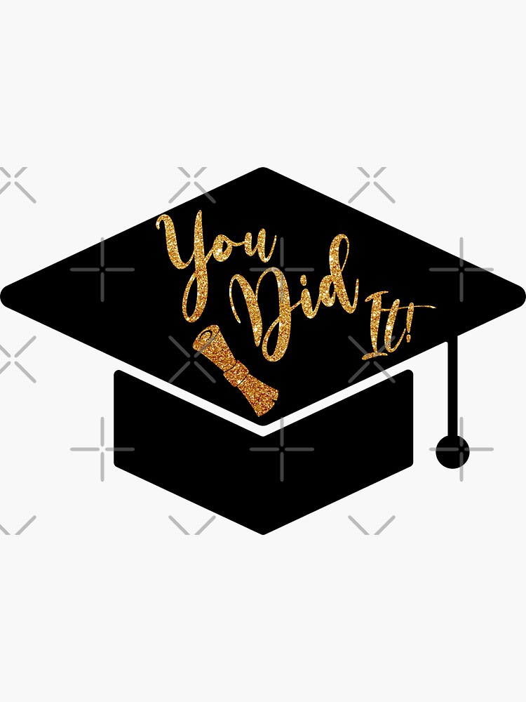 Graduation Congratulations You Did It Personalized Stickers for