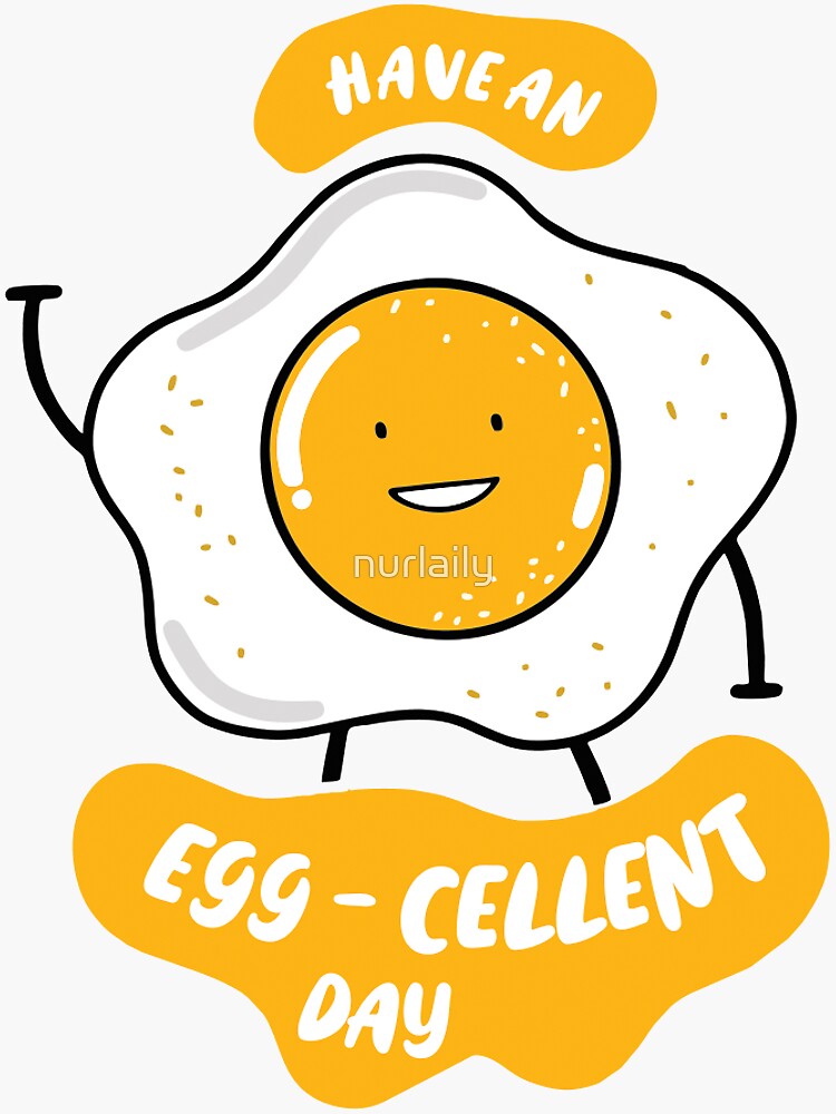 Egg Cellent Day Kawaii Sticker By Nurlaily Redbubble 2592