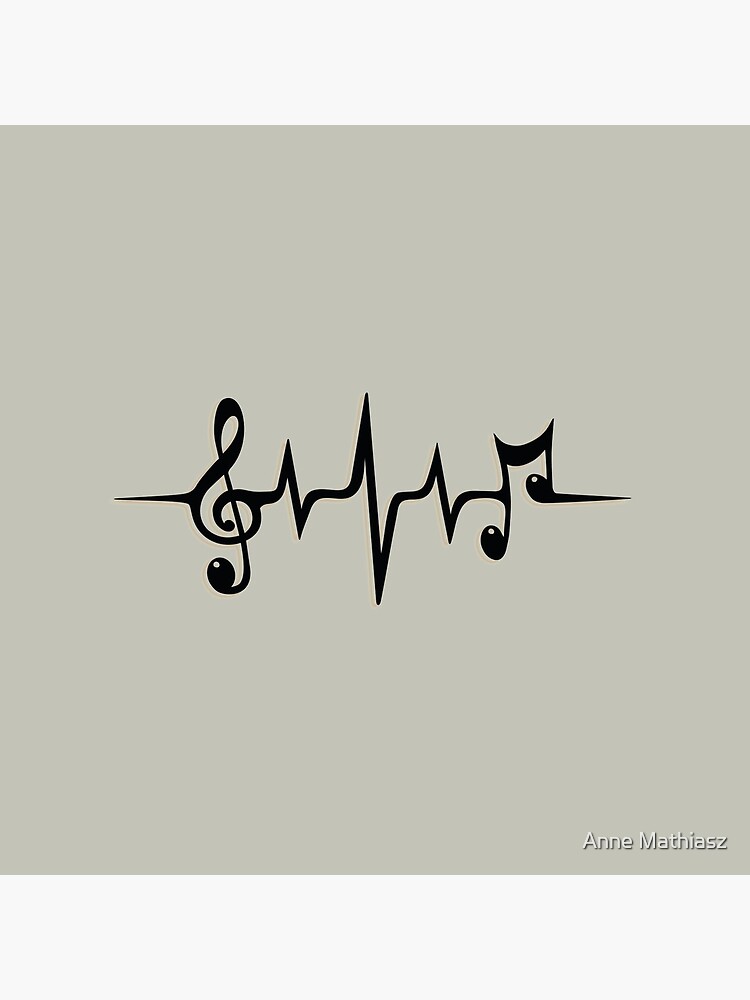 Music Pulse Heartbeat Notes Clef Frequency Wave Sound Festival by boom-art
