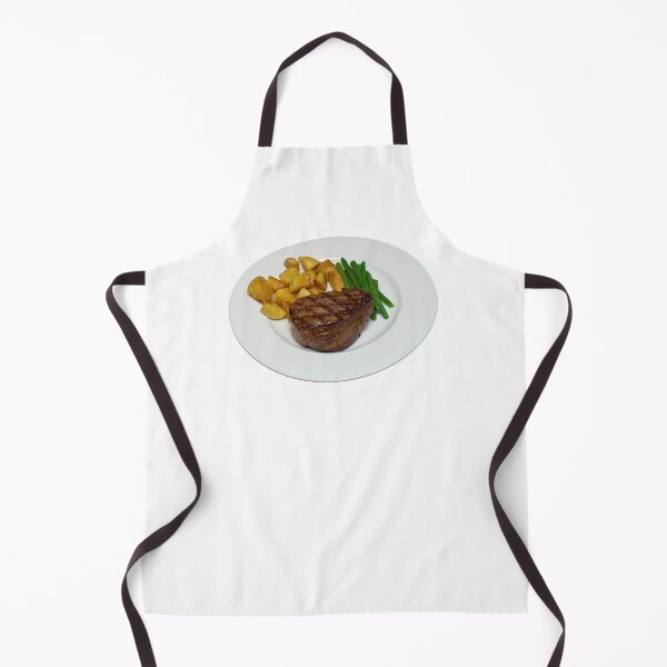 Item preview, Fillet Steak with Beans and Potatoes on a White Plate designed and sold by MarkUK97.