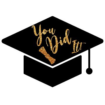 Graduation Congratulations You Did It Personalized Stickers for