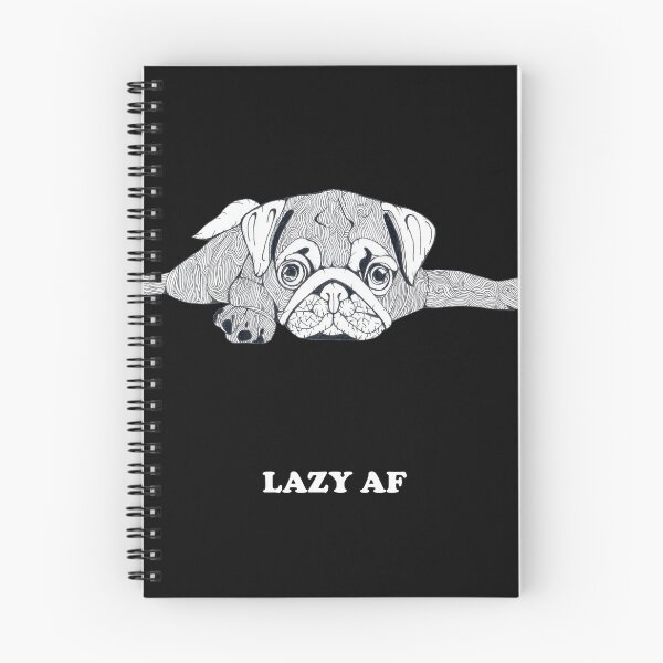 Item preview, Lazy AF Pug designed and sold by Flower Magic .