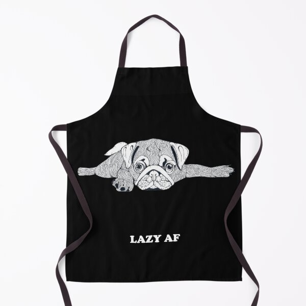 Item preview, Lazy AF Pug designed and sold by Flower Magic .