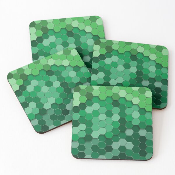 Item preview, Green Papercut Hexagons designed and sold by Vector Scout Lab.
