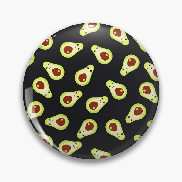 Item preview, avocado, kawaii avocado in black designed and sold by Collagedream.