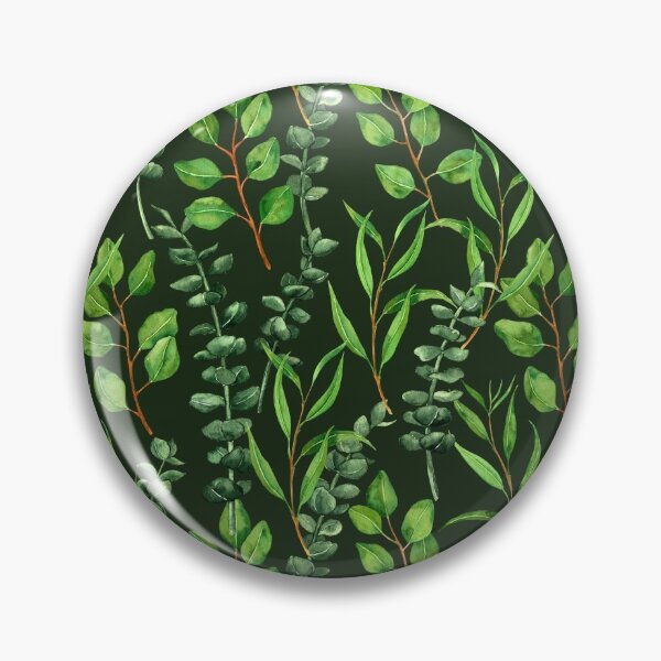 Item preview, Eucalyptus on dark green designed and sold by Katerina Mitkova Kirilova.