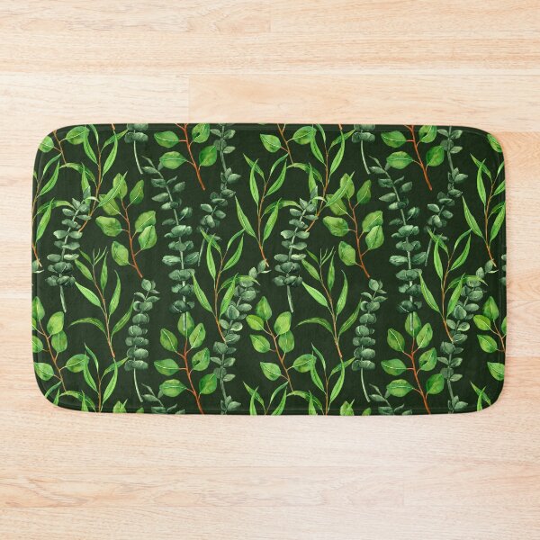 Item preview, Eucalyptus on dark green designed and sold by Katerina Mitkova Kirilova.