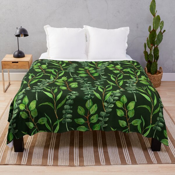 Item preview, Eucalyptus on dark green designed and sold by Katerina Mitkova Kirilova.