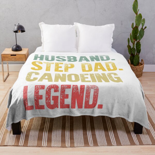 Item preview, Funny Men Vintage T Shirt Husband Step Dad Canoeing Legend designed and sold by Bendthetrend.