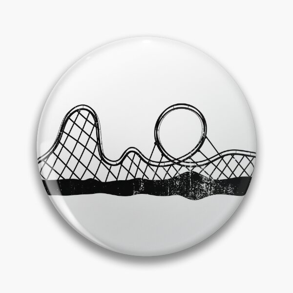 Item preview, Hand drawn wooden roller coaster, black, cool coaster enthusiast gift designed and sold by emmjott.