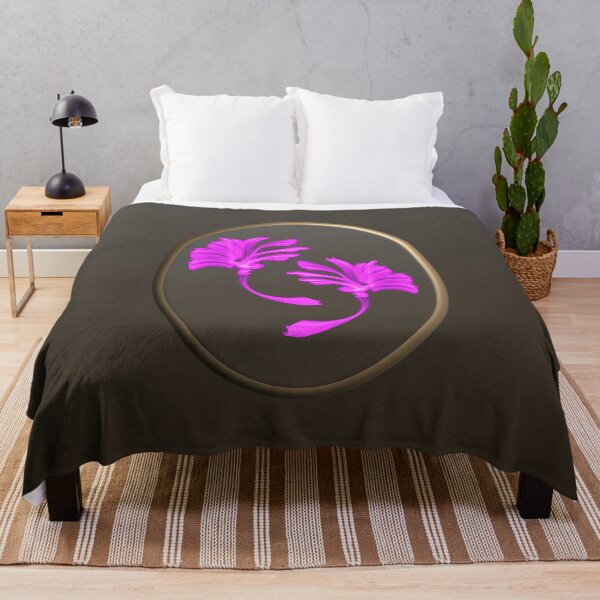 Item preview, Hot pink flowers in a 3D frame on a cool taupe bac designed and sold by PetaJaneHome.