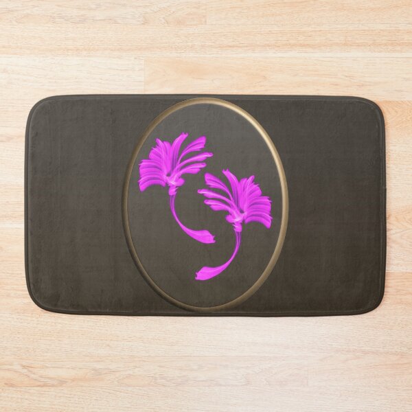Item preview, Hot pink flowers in a 3D frame on a cool taupe bac designed and sold by PetaJaneHome.