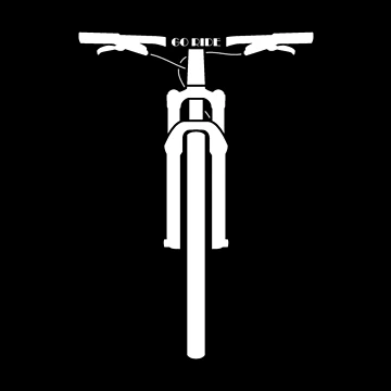 Artwork thumbnail, Go Ride Your Mountain Bike White by RabeDesigns